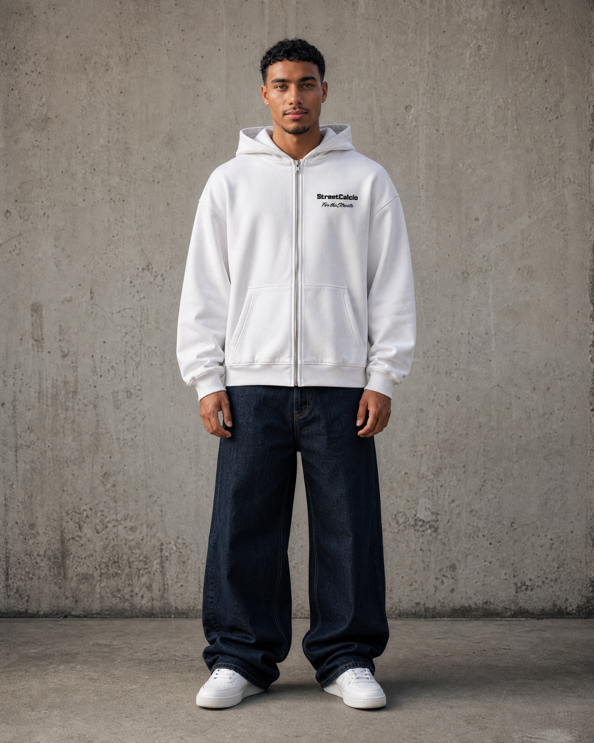 Herren Oversize Zipper Hoodie Cristiano 2008