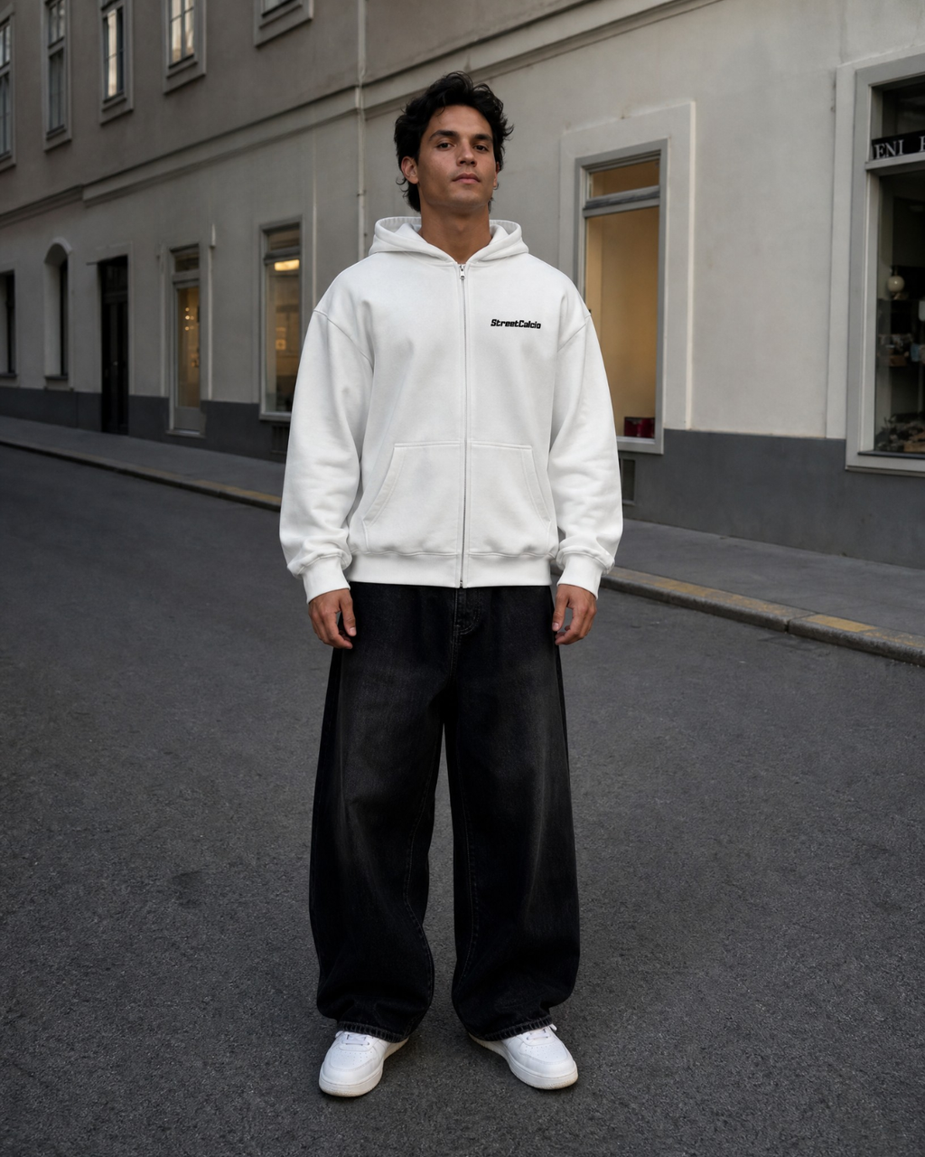 Oversize Zipper CR7 Champions - White