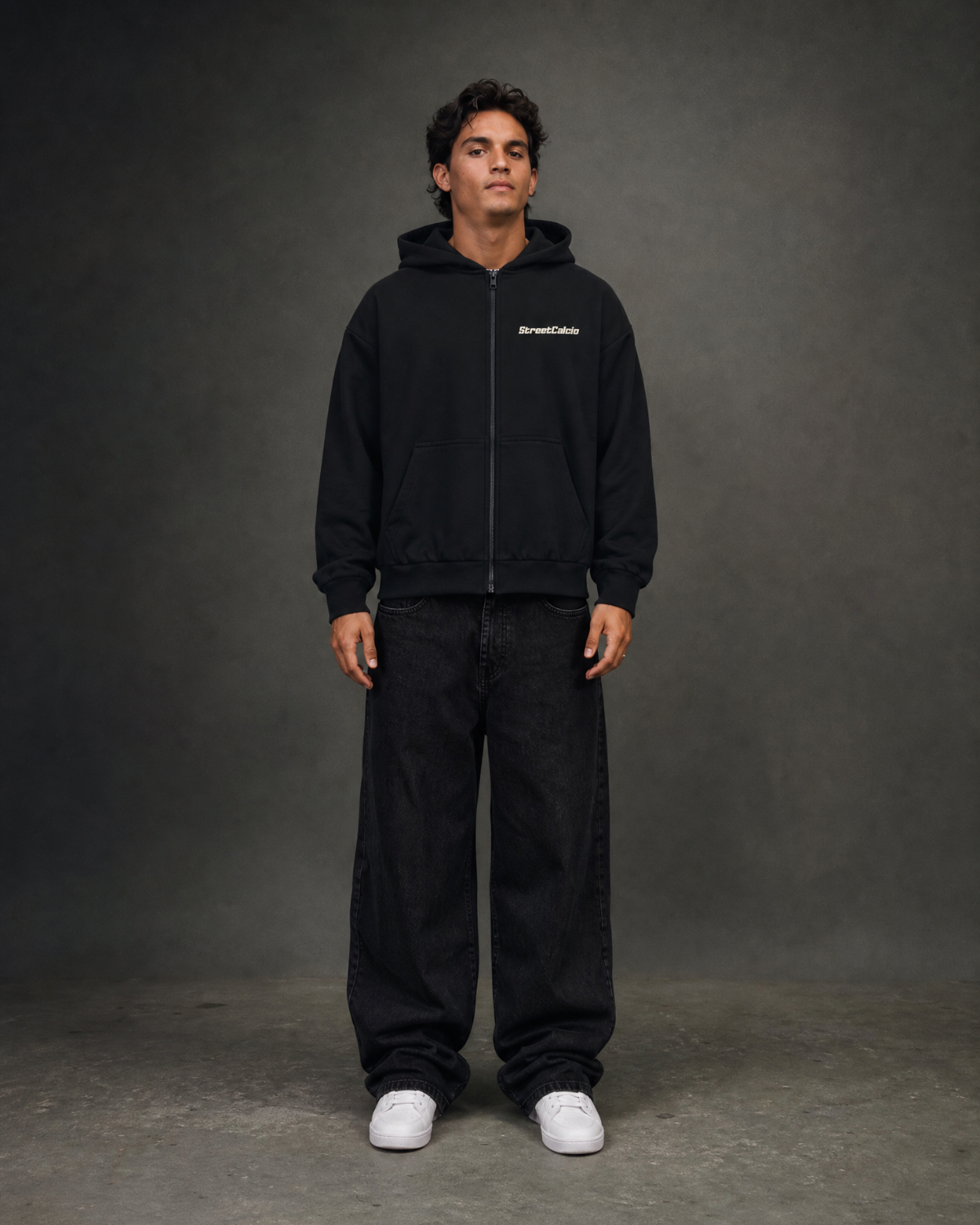 Oversize Zipper CR7 Champions - Black