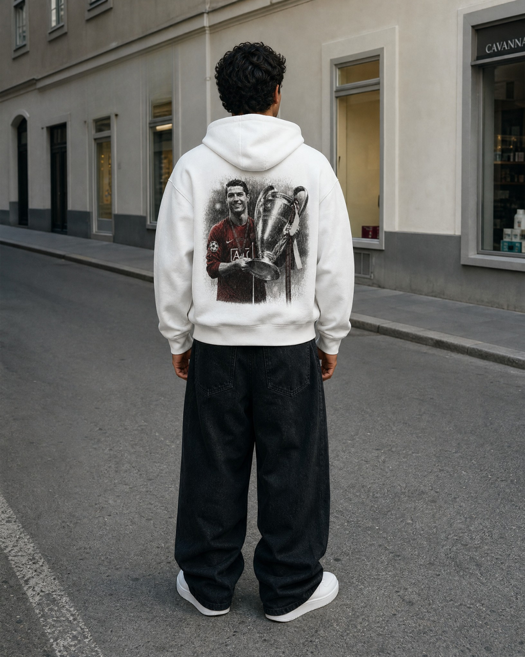 Oversize Zipper CR7 Champions - White