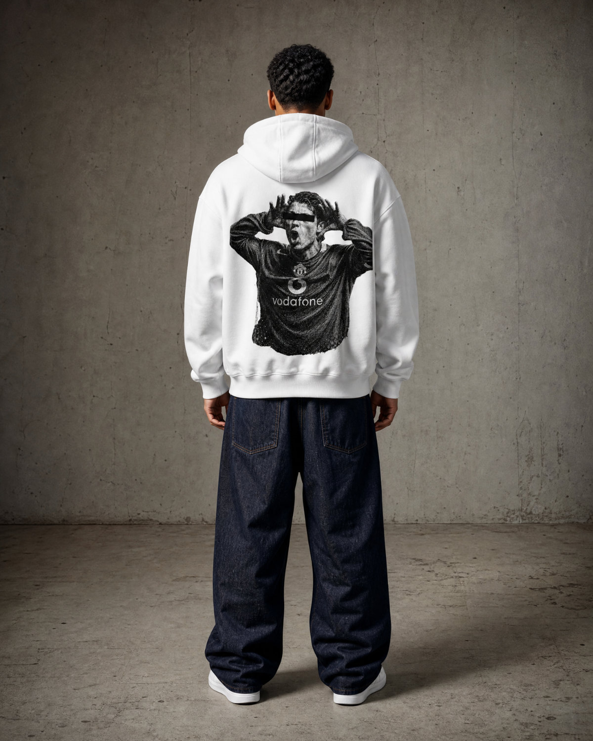 Herren Oversize Zipper Hoodie Cristiano 2008