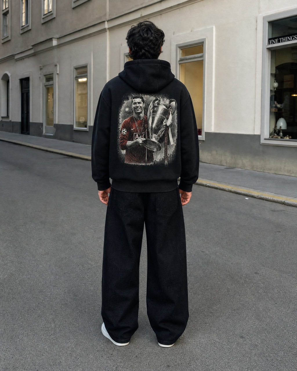 Oversize Zipper CR7 Champions - Black
