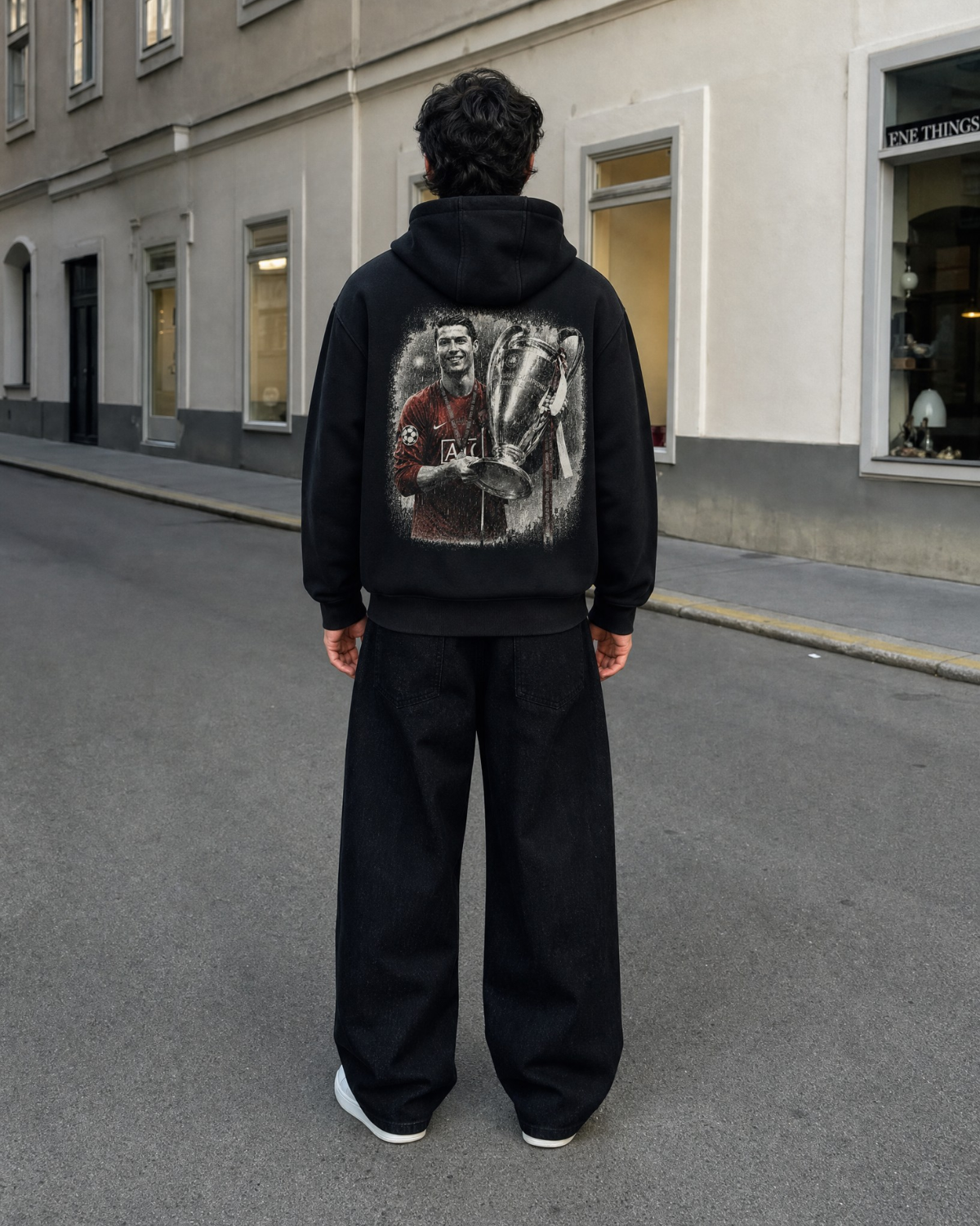 Oversize Zipper CR7 Champions - Black